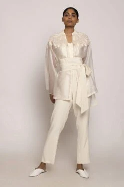 Varun Bahl Kimono Cape Set