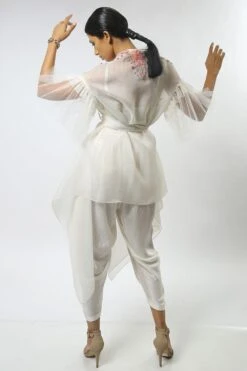 Varun Bahl Embroidered Cape Set With Tie Up Details -Inca Sales Store vb dc 20 tb c 14 3