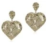 Valliyan By Nitya Arora Beaten Heart Gold Earring -Inca Sales Store vbn er 008 1