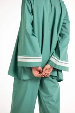 Three Green Wide Sleeve Top & Trouser Set -Inca Sales Store wf21 set036 3
