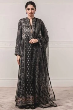 Tarun Tahiliani Anarkali With Mukaish Embroidered Dupatta