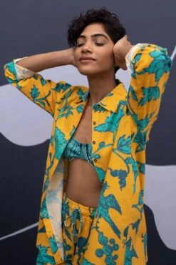 YAM Yellow Maui Print Co-ord Set