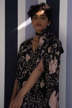 YAM Black Ophelia Kaftan Set -Inca Sales Store yam0645 4