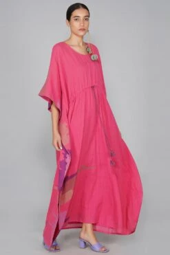 YAVI Cotton Jamdani Kaftan