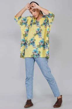 YAVI Yellow Bloom Top